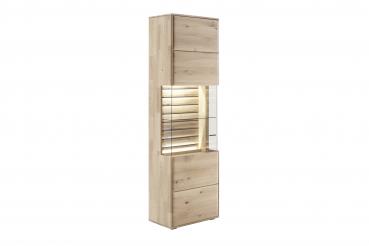 Vitrine GIRONA T10 Balkeneiche in Kristalleiche geölt